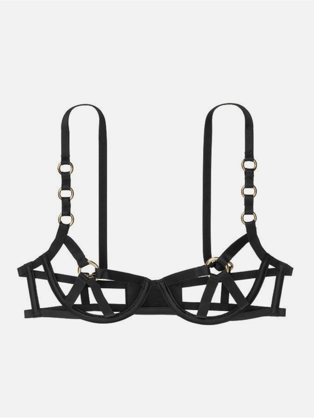 Victoria's Secret Red Strappy Cage Underwire Bra - NWT